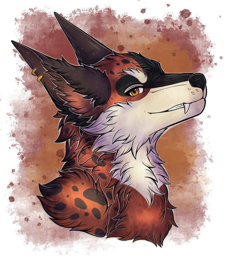 Watercolor portrait by @Mollin_Art on Twitter